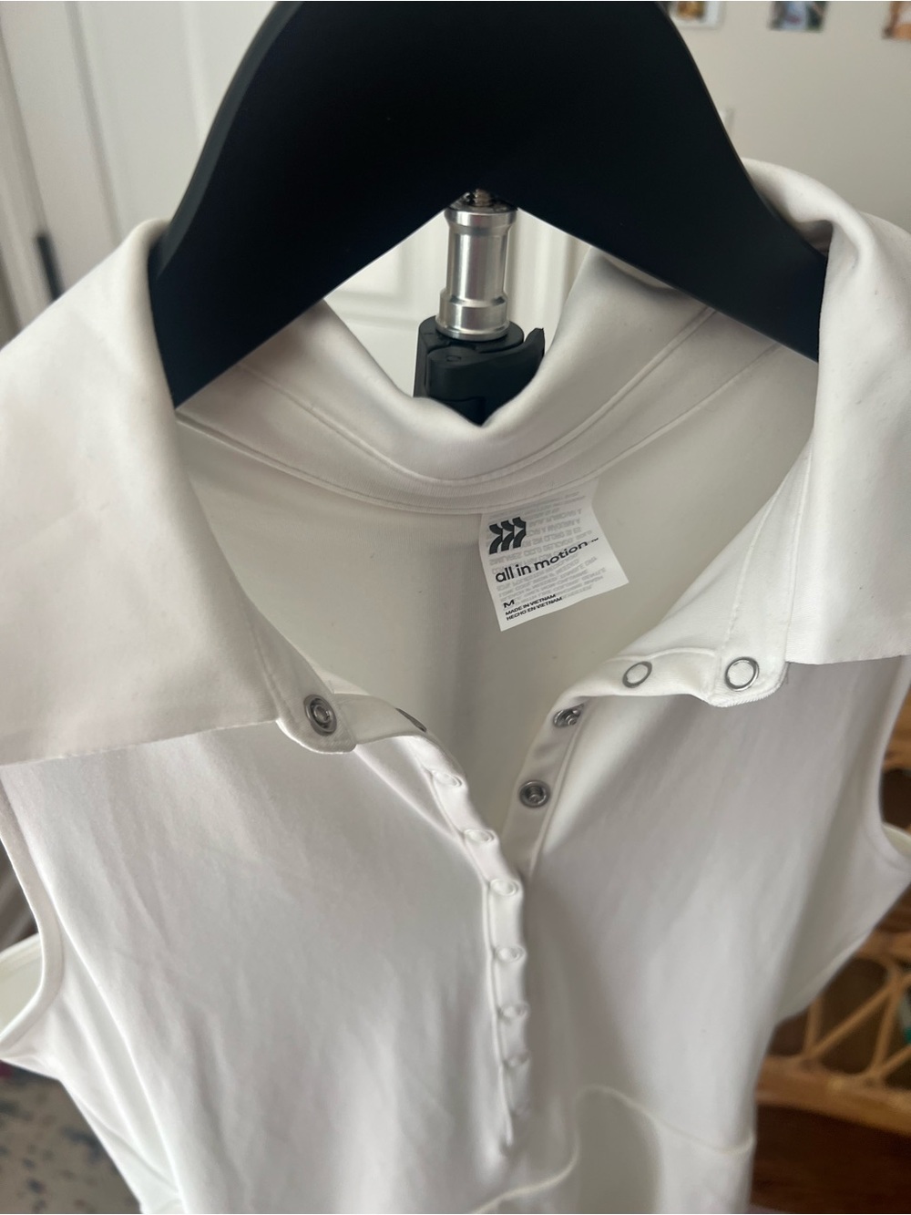 all in motion White Sleeveless Polo Tank Dress - Picture 5 of 6